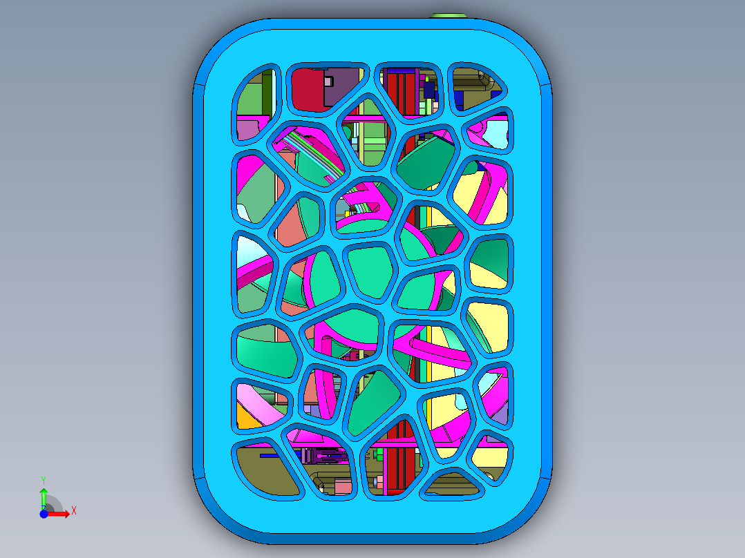 手搓3d打印外壳电脑主机前视图