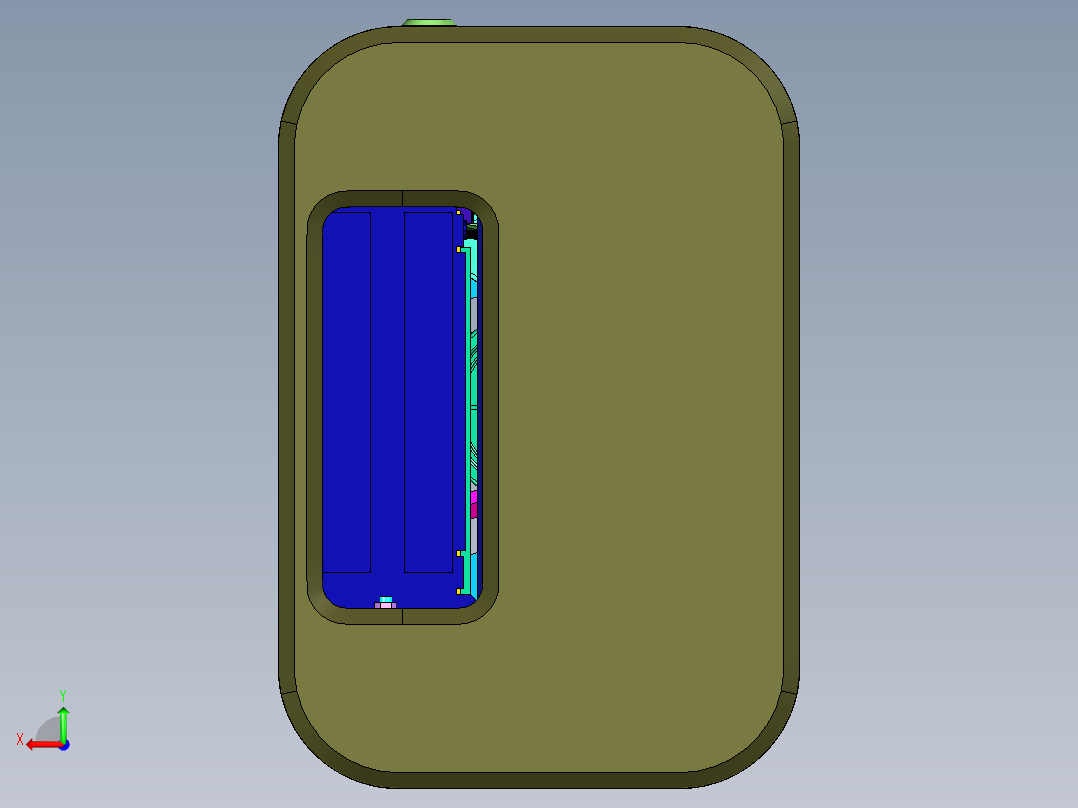 手搓3d打印外壳电脑主机后视图