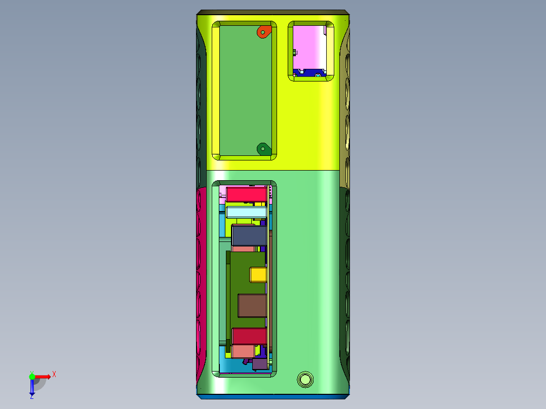 手搓3d打印外壳电脑主机俯视图