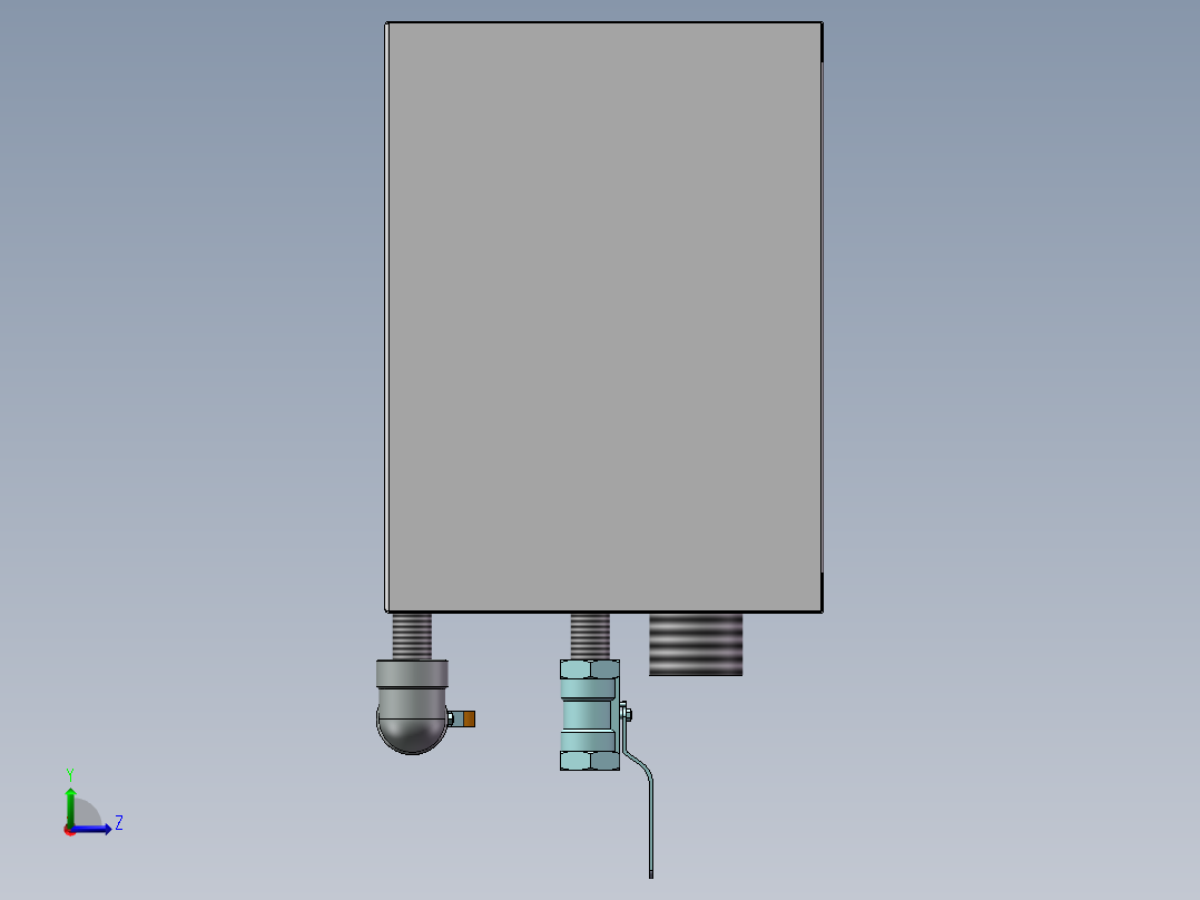 厨余垃圾油水分离器左视图