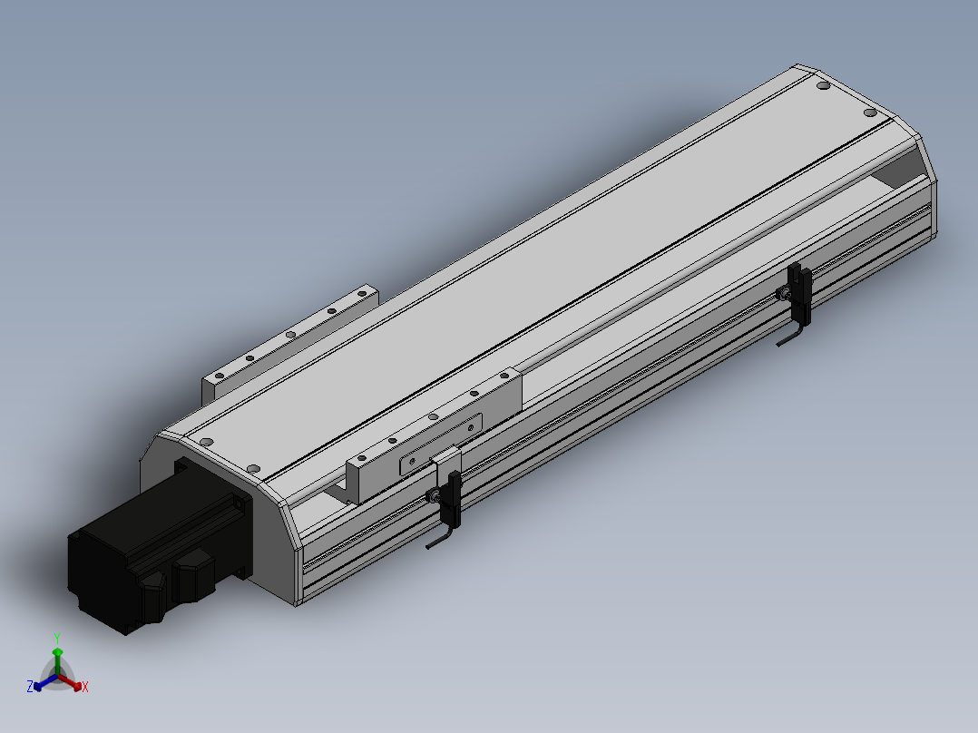 精密模组MY140-T10-300L-BC-P40B-C4-C正等轴测图