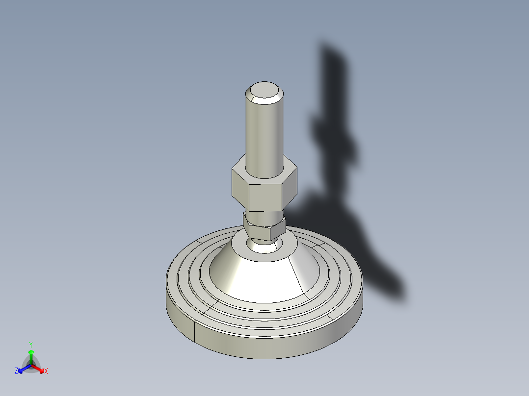 水平調整腳座(SUS製)LVA125-SUS-3D多系列多零件图纸模型