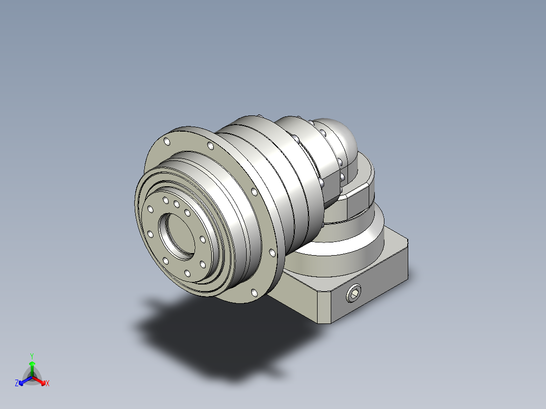 多摩川行星减速机TDR-090-L2-19DC19正等轴测图
