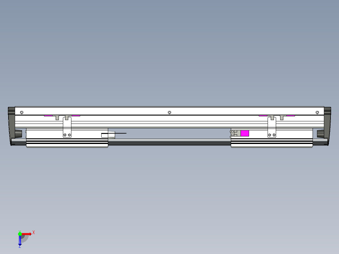 威洛博VL系列3d模型模组2VL17E2Y-S250俯视图
