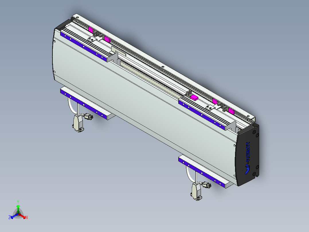 威洛博VL系列3d模型模组2VL17E2Y-S250正等轴测图