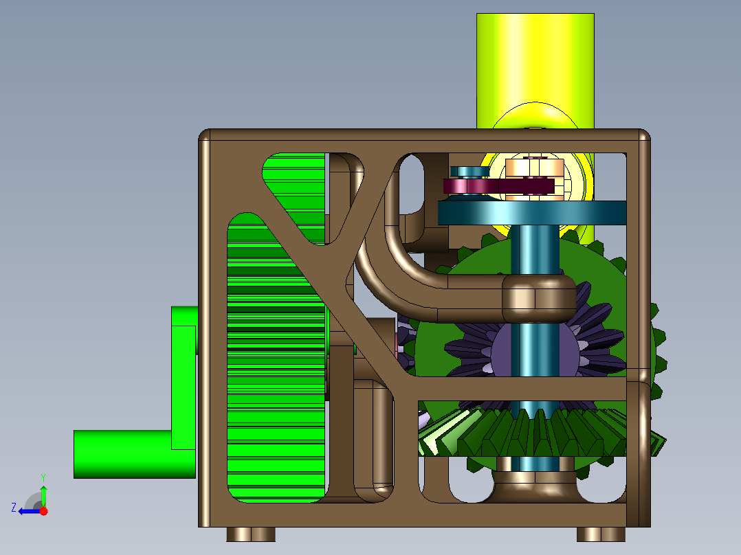 手摇抽水排水泵右视图