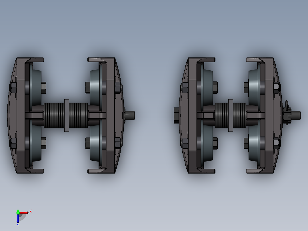 MT型手拉葫芦小跑车 工字钢滑车 2款俯视图