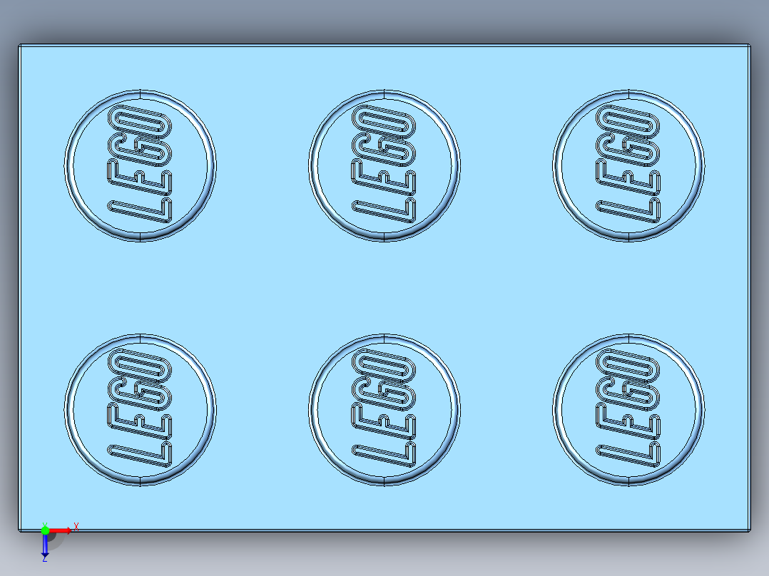 乐高套装 4421基本积木-4210130 - 3002 Medium Blue Brick 2 x 3.STEP俯视图