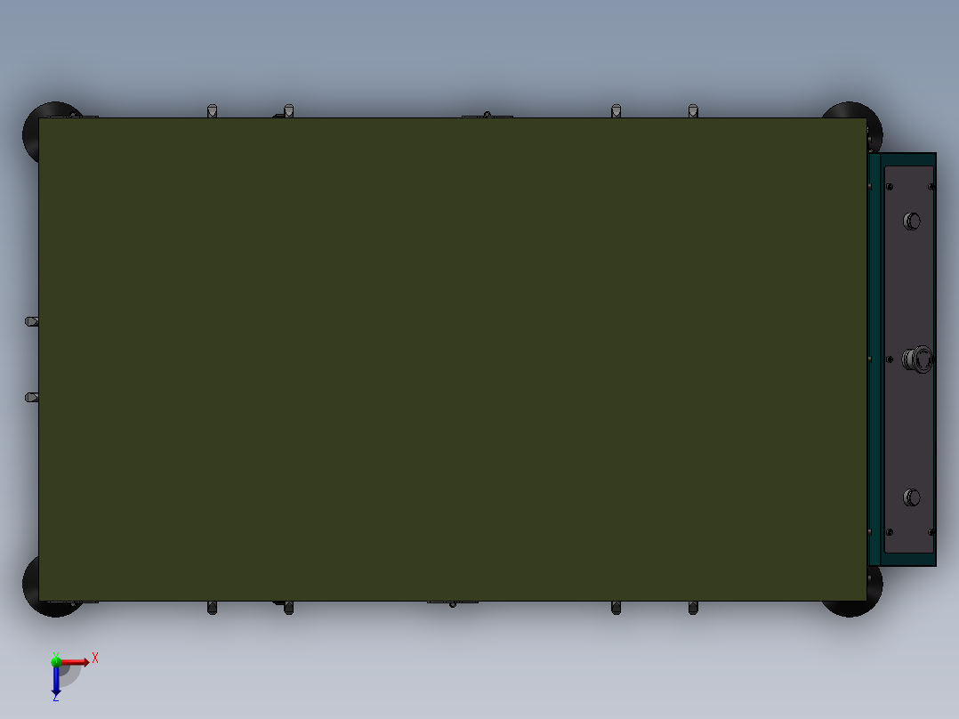 USB贴膜机 3D模型 非标自动化设备3D图纸3D模型俯视图