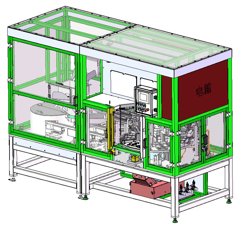 小电机齿轮箱装配设备sw16可编辑