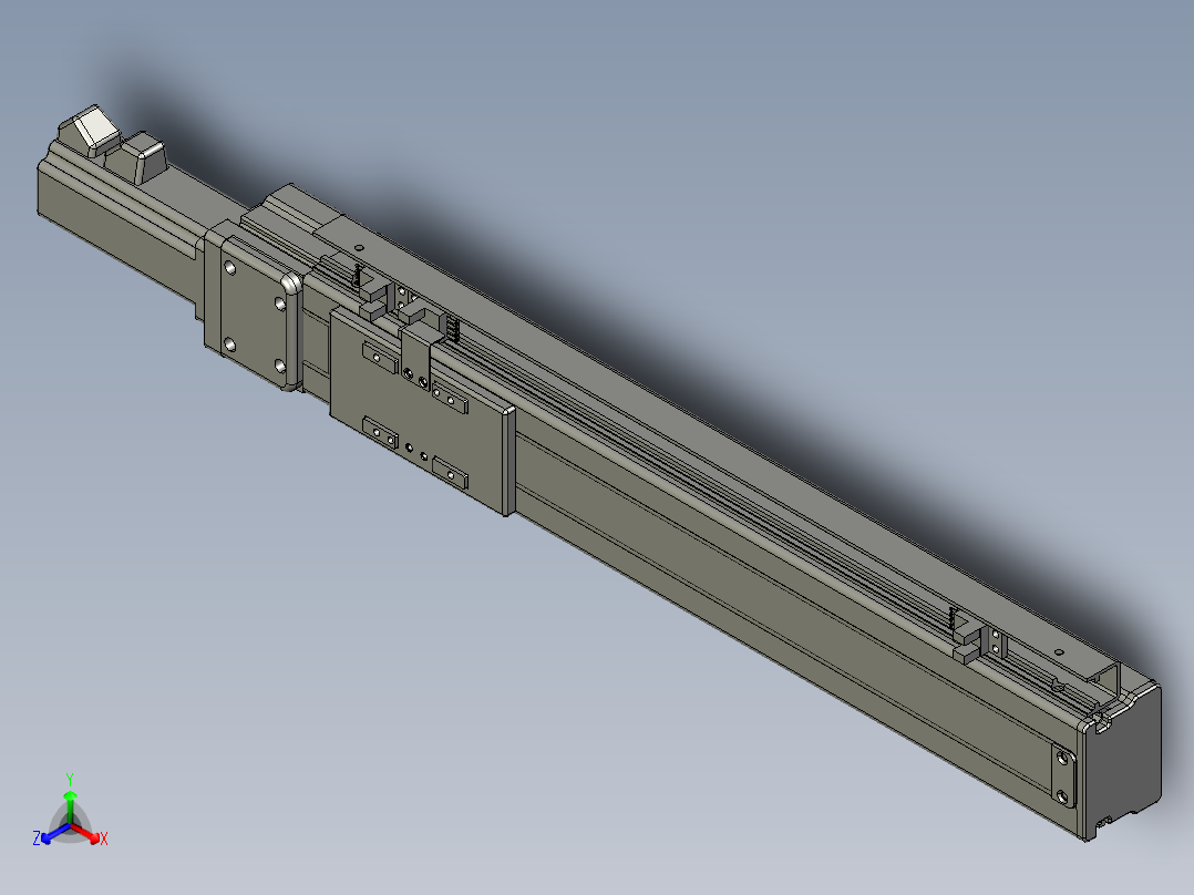 VF丝杆传动-一般环境VT5-L10-C-S280-BC-P10-C4正等轴测图