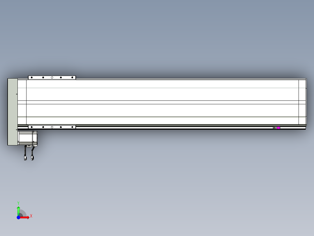 VF丝杆传动-一般环境VF27-Lxx-C-S1250-BL-ZP75-C3前视图