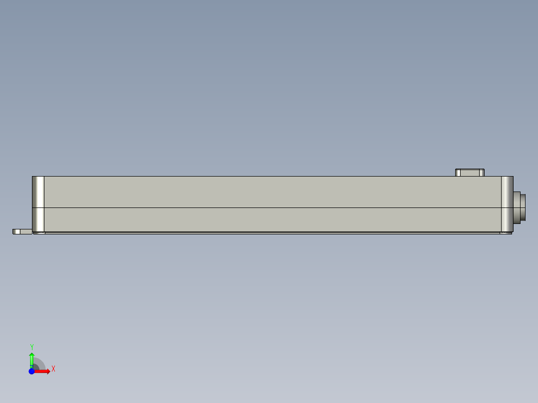 插排外形 SW STP前视图