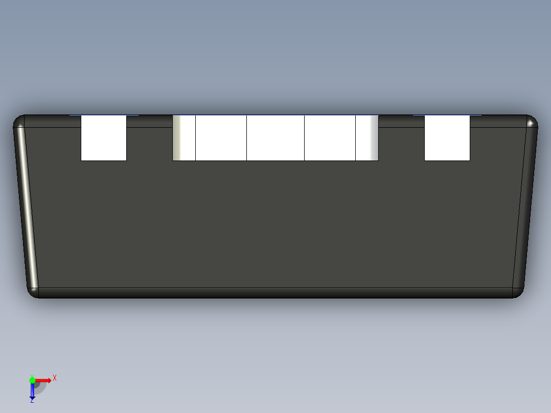 分立半导体元件封装-SOT89-5L俯视图