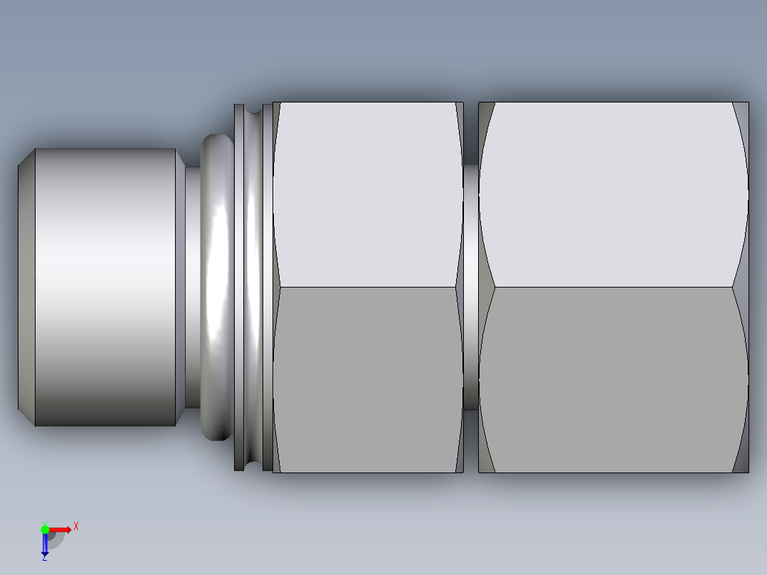 卡套式工业通用硬管接头EO_Swivel_connector_EGEO12SMCF俯视图