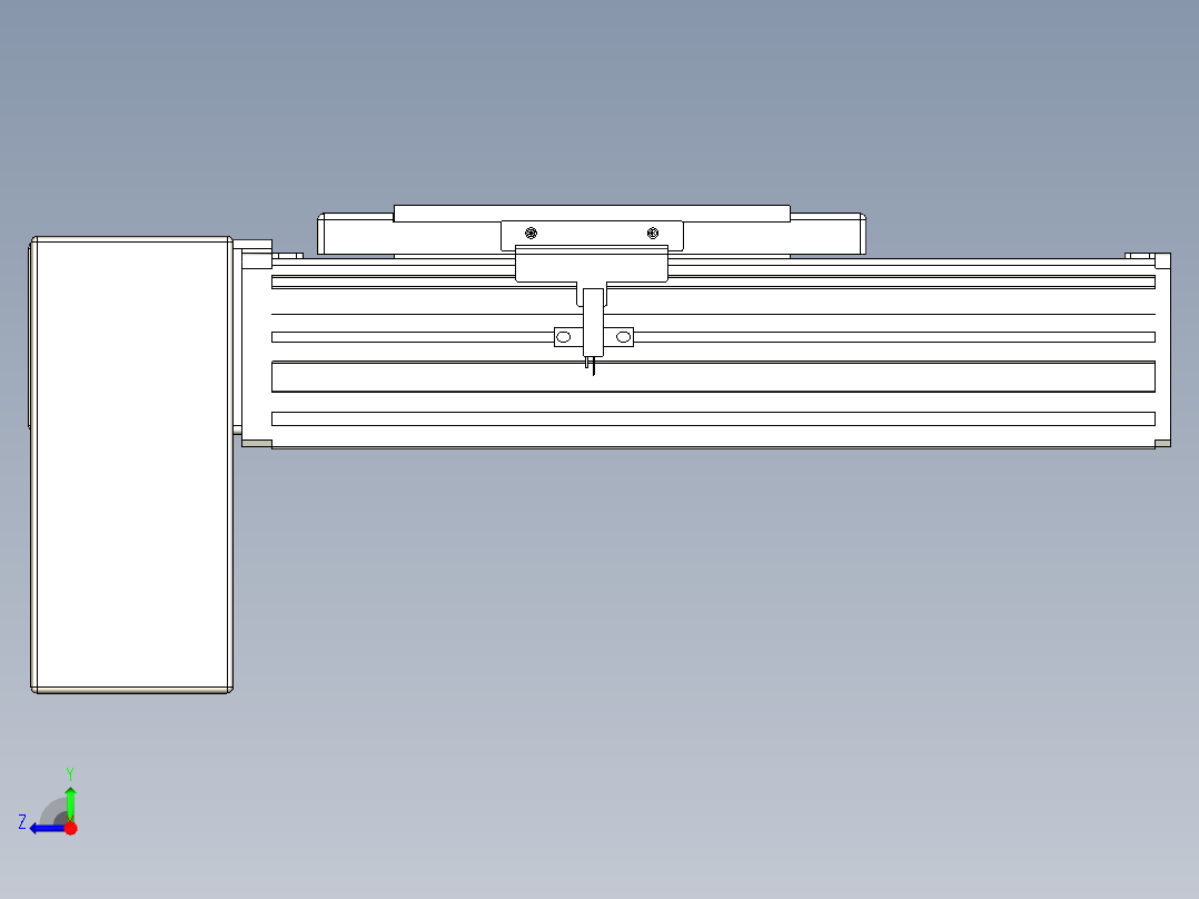 同步带全封闭直线模组TPA-HCB-14D-120-L50-RP-C-P40-N3右视图