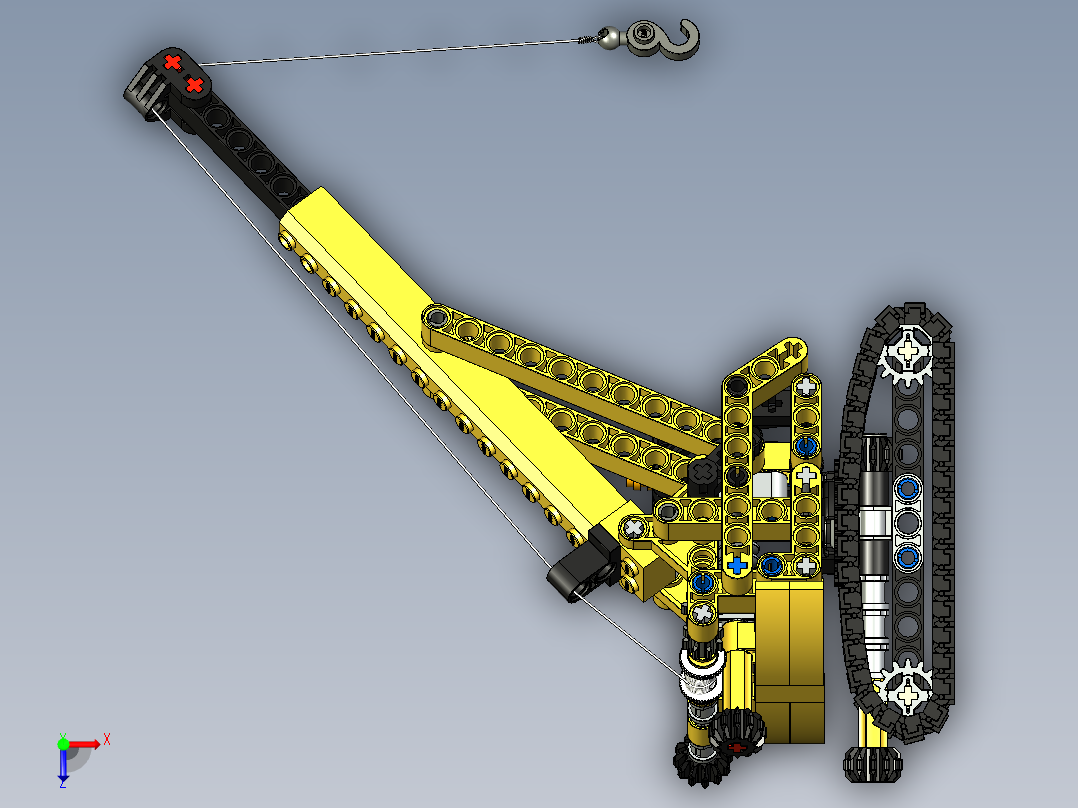 乐高9391起吊机玩具俯视图