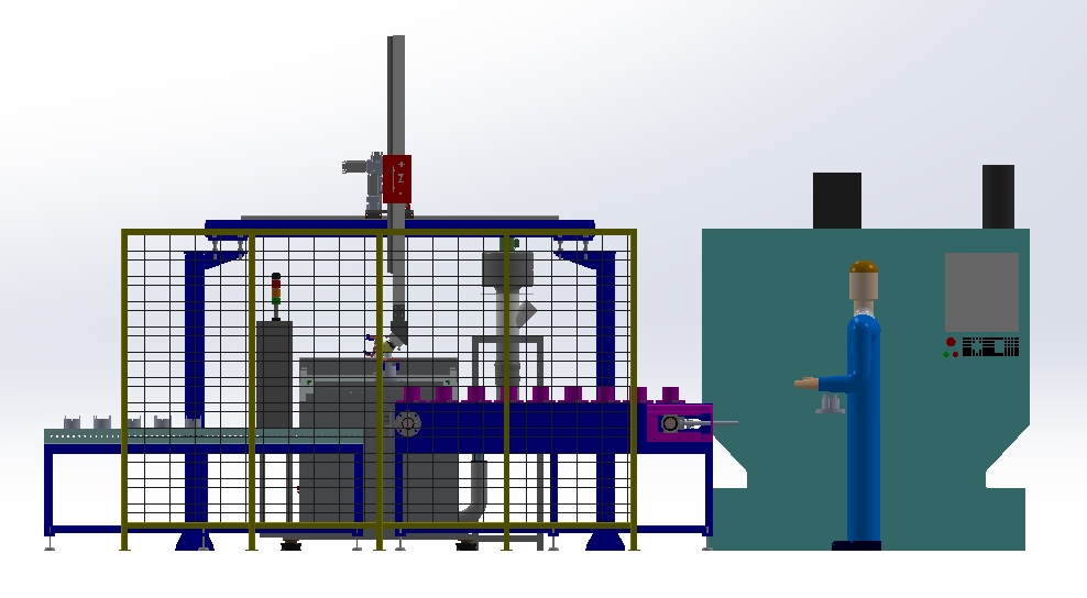 桁架机械手自动上下料step