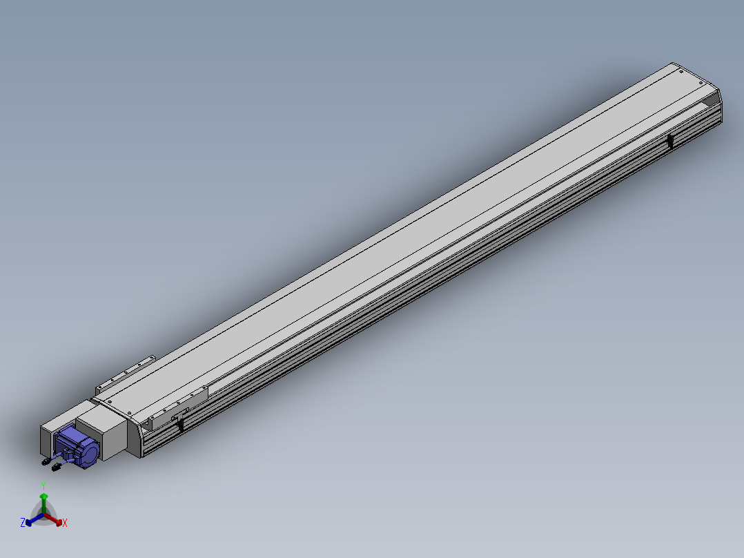 精密模组MT220-L150-2000-L-M75-C4正等轴测图