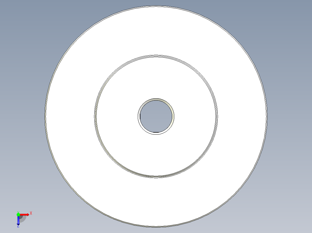 2GT滑轮，BF型，80齿，外径55毫米；6mm和10mm皮带宽度；8毫米、10毫米、12毫米和15毫米孔径俯视图