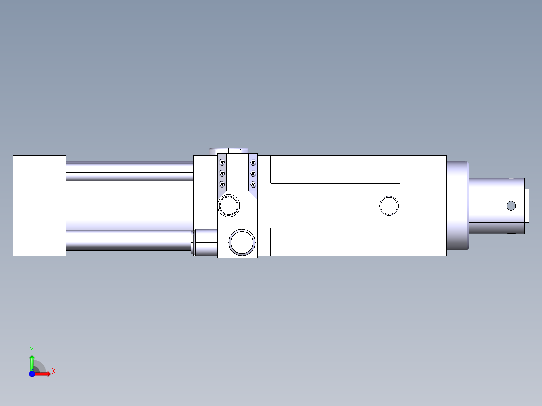 德克斯TUNKERS气缸数模SZK63_A02_T12_TUENKERS前视图