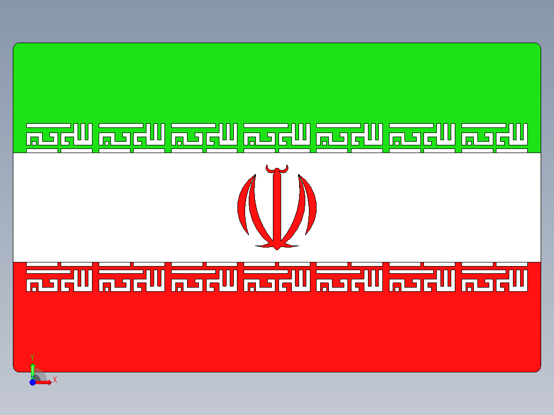 国旗-标志-配置器（参数）前视图