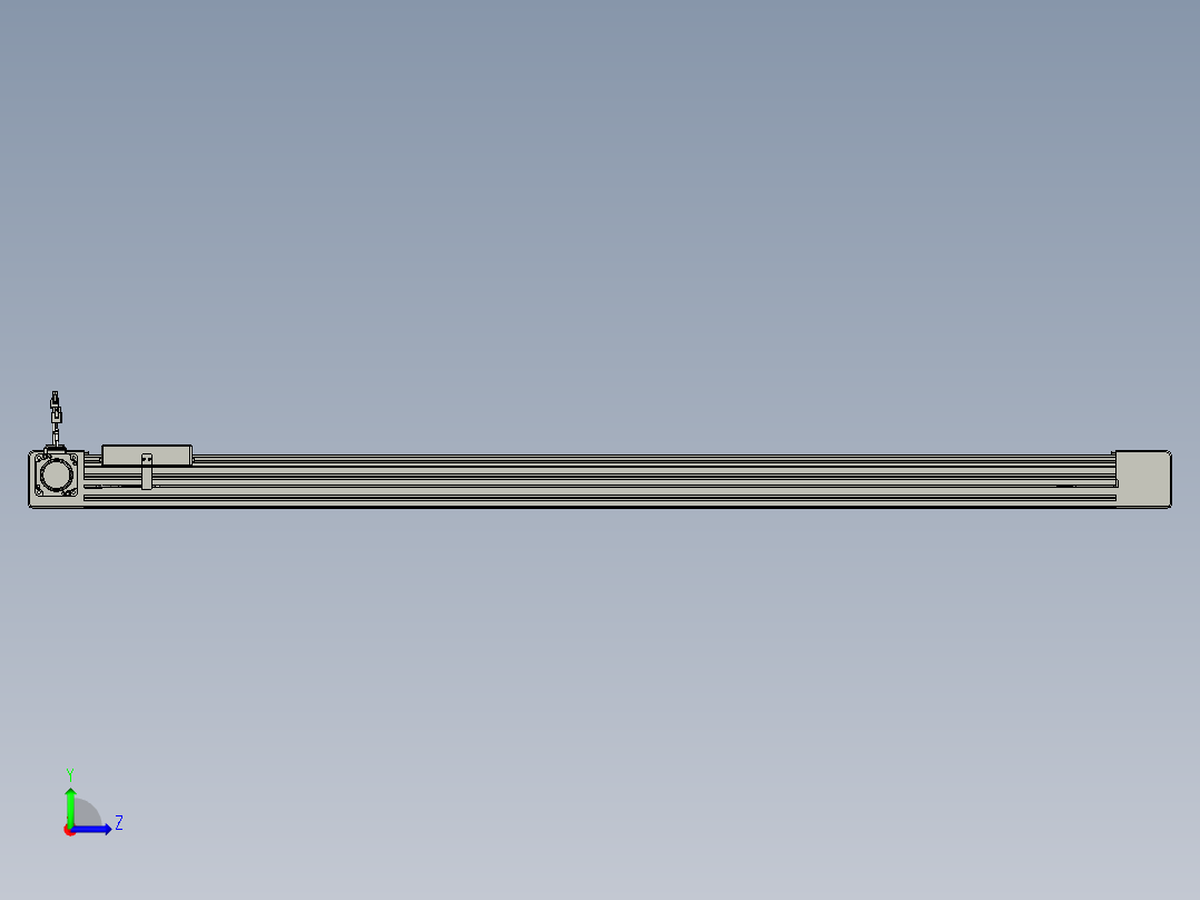 威洛博直线电机模组EB6-L140-S1300-L-P40-MS3左视图