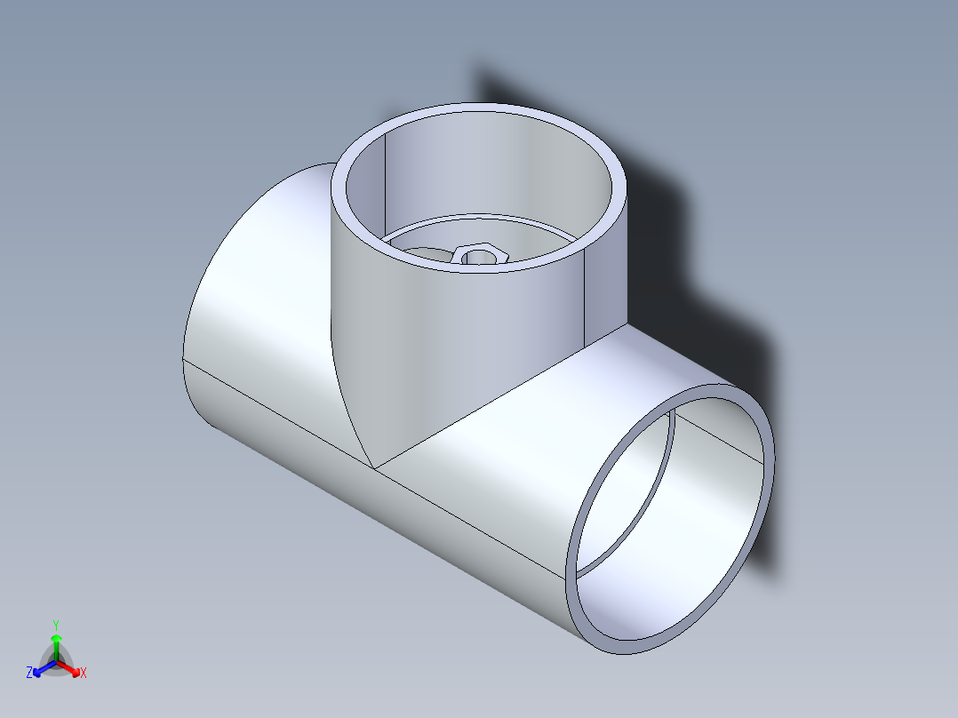聚氯乙烯配件02A-Sch80_ReducingTee_SxSxS_801-250FB_2in x 1.25in