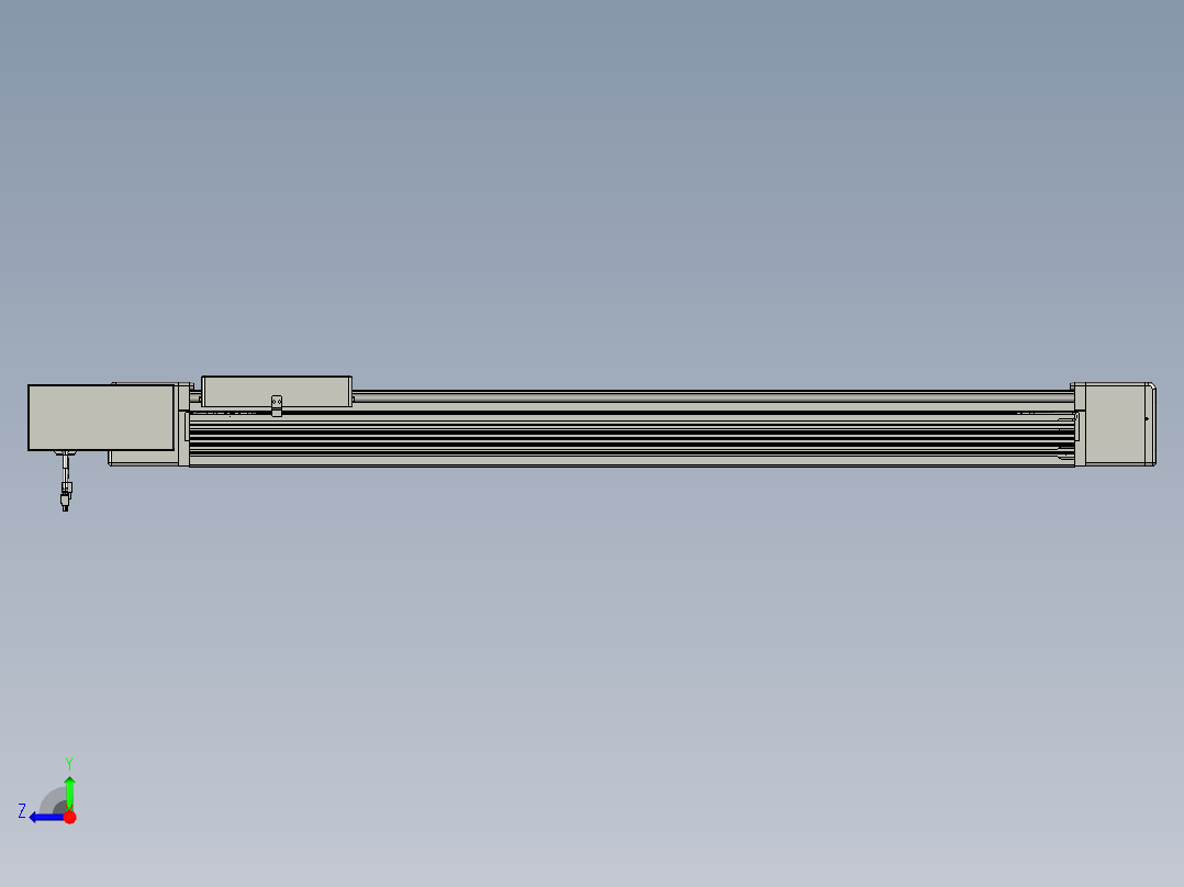 威洛博直线电机模组EB16-L208-S1000-BL-ZP75-MS3-5K右视图