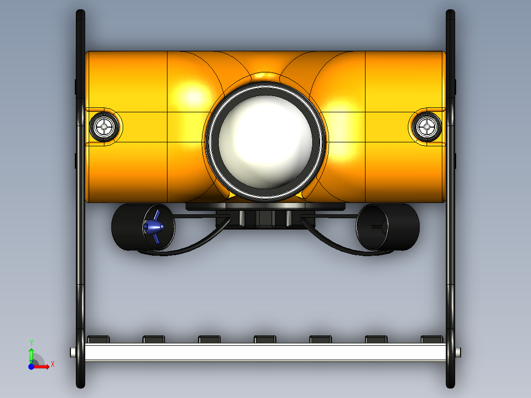 水下检测机器人--igs stp前视图