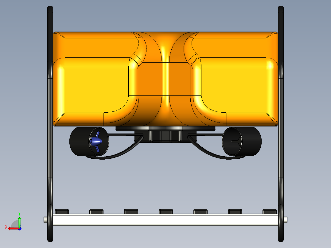 水下检测机器人--igs stp后视图