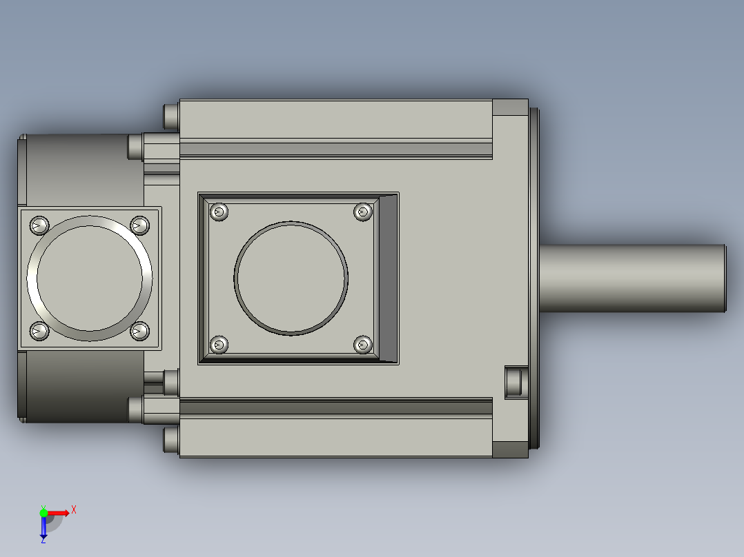 50W MSME伺服马达俯视图
