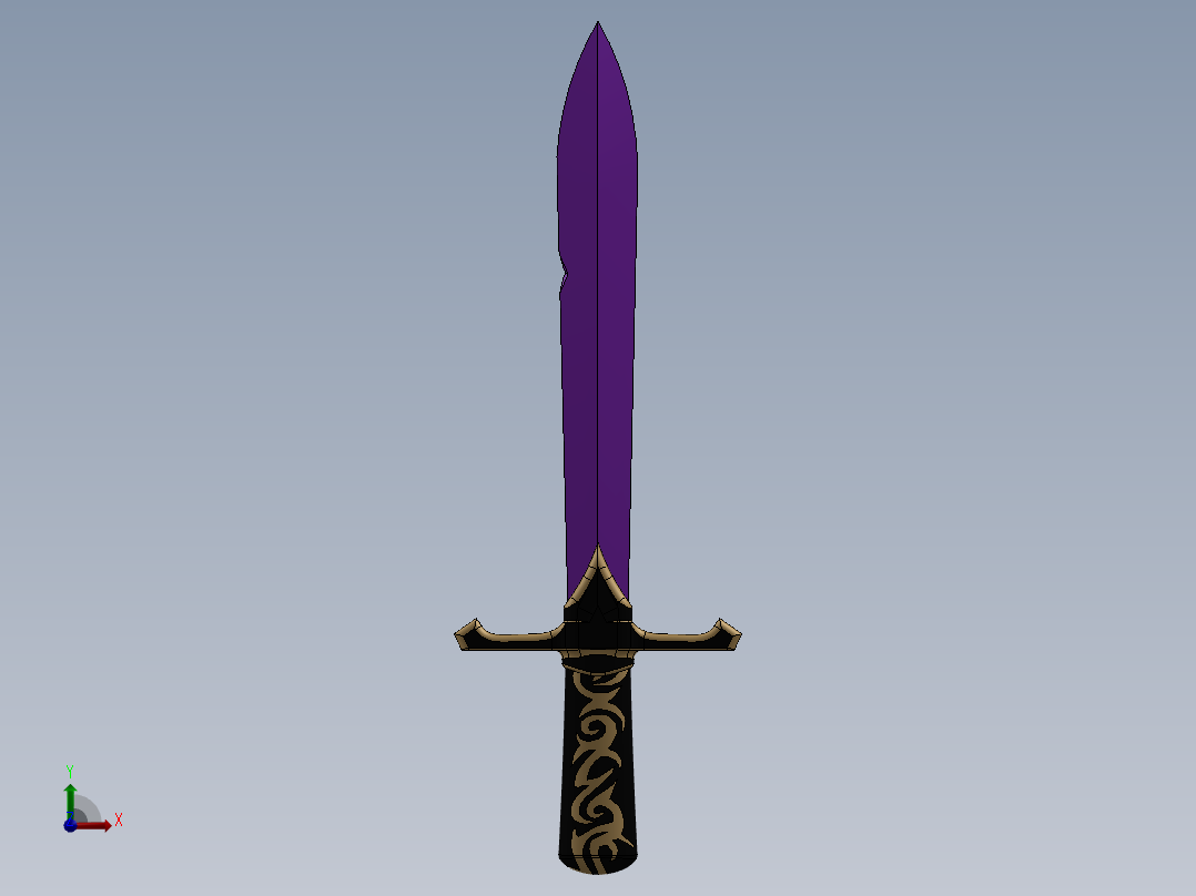 剑、宝剑(90)前视图