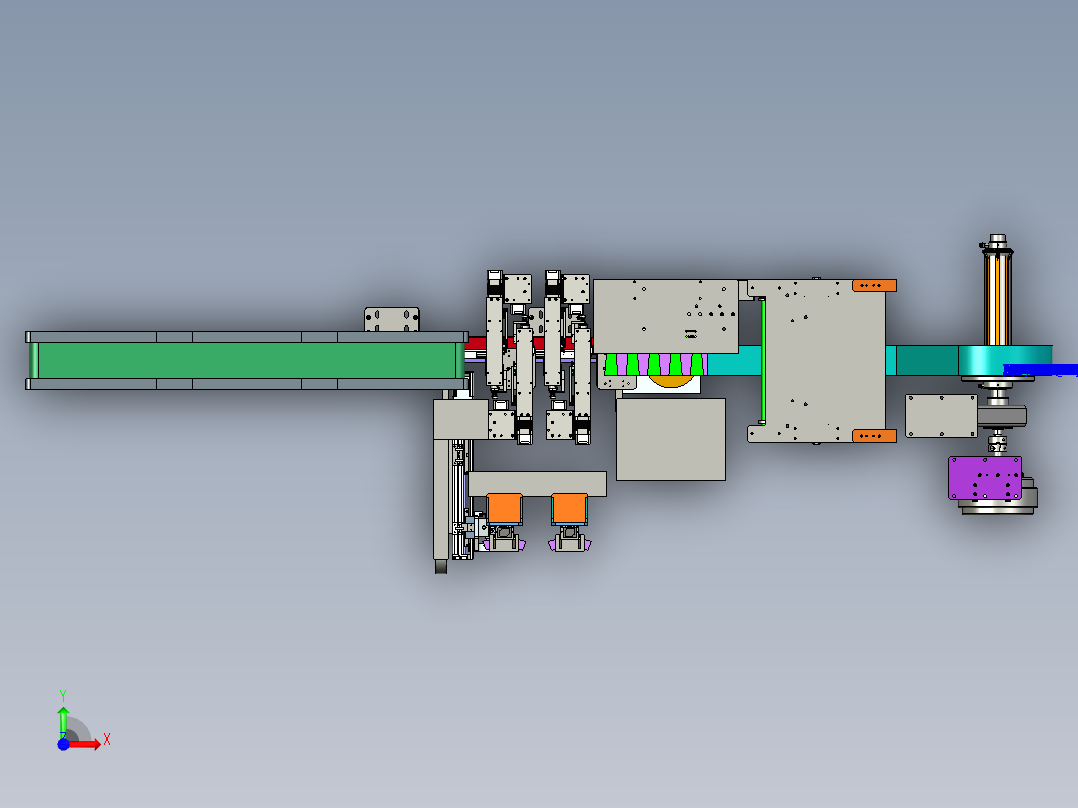 烟卷包装设备Proe5.0.zip前视图