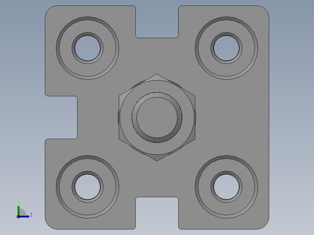 气缸ACE20X30SB左视图