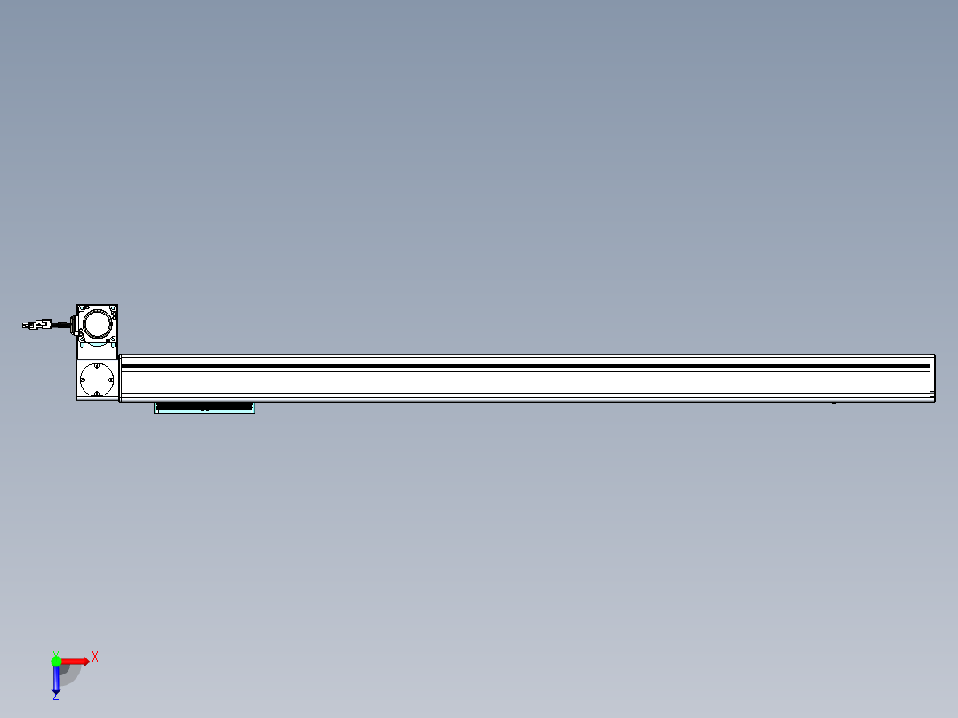 威洛博VBC同步带传动一无尘环境VBC14-L45-S1000-BLD-ZP40-C3俯视图