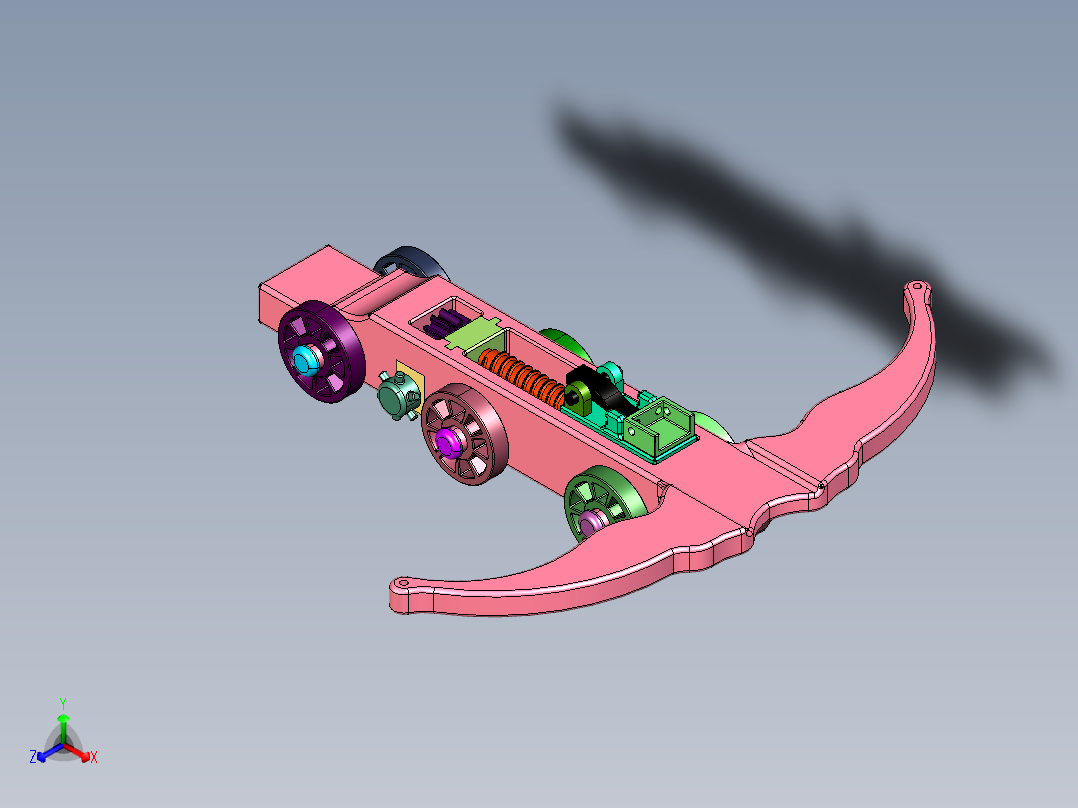 轮子移动巨弩达芬奇