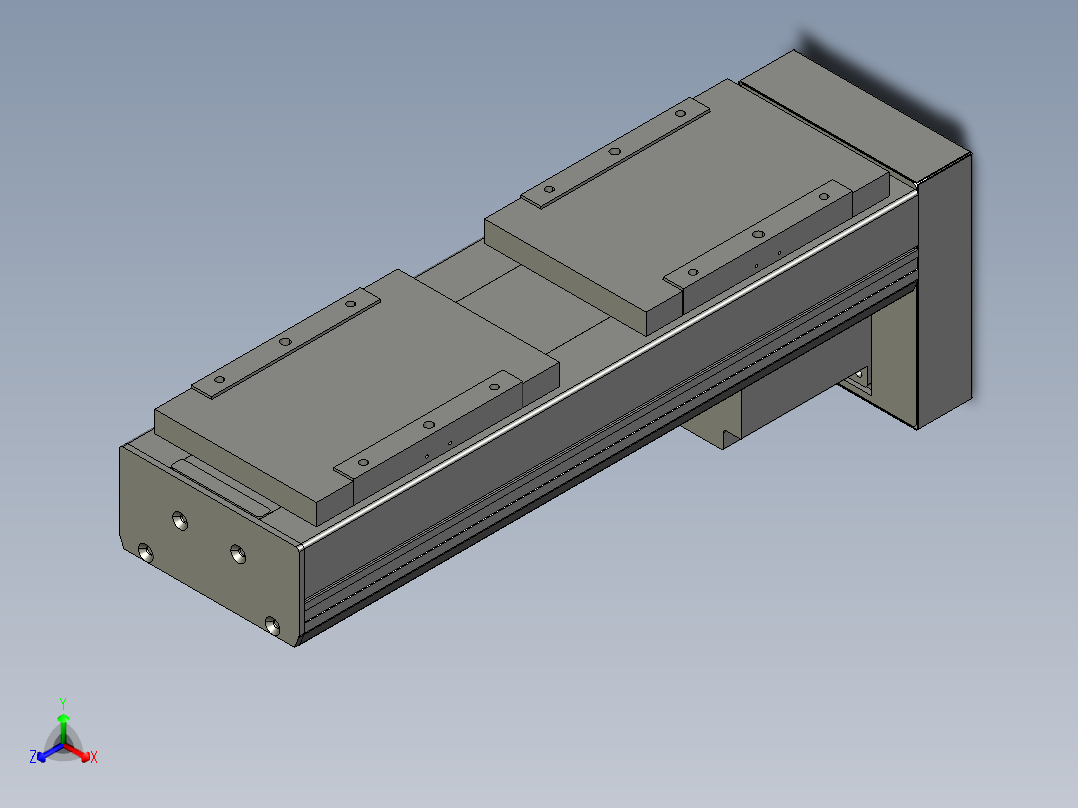 直线模组LHC17-S300-D设计图纸