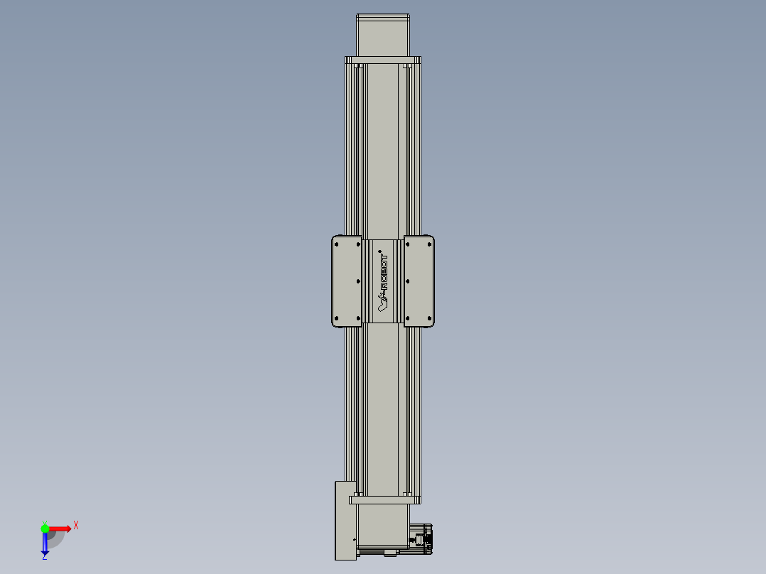 威洛博直线电机模组EB20-L224-S850-BR-ZP75-MS3-5K俯视图