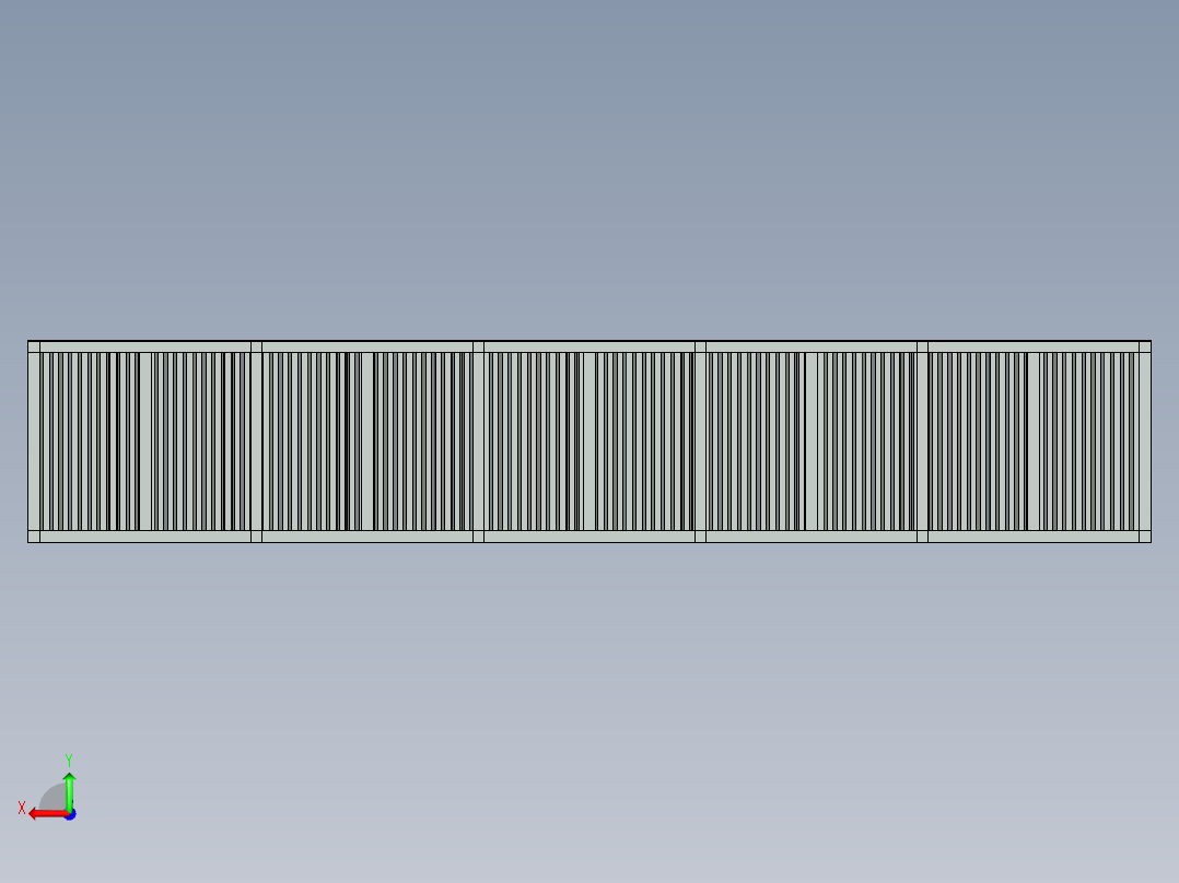 垃圾箱存放站后视图