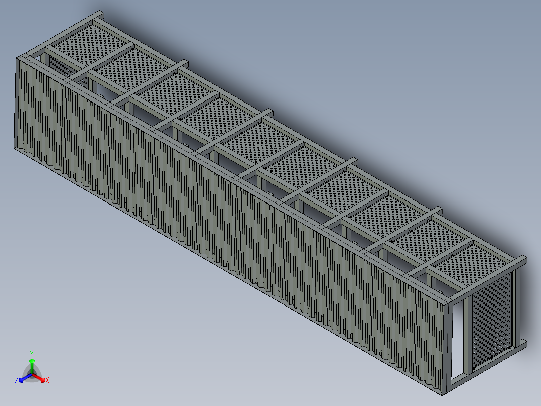 垃圾箱存放站正等轴测图