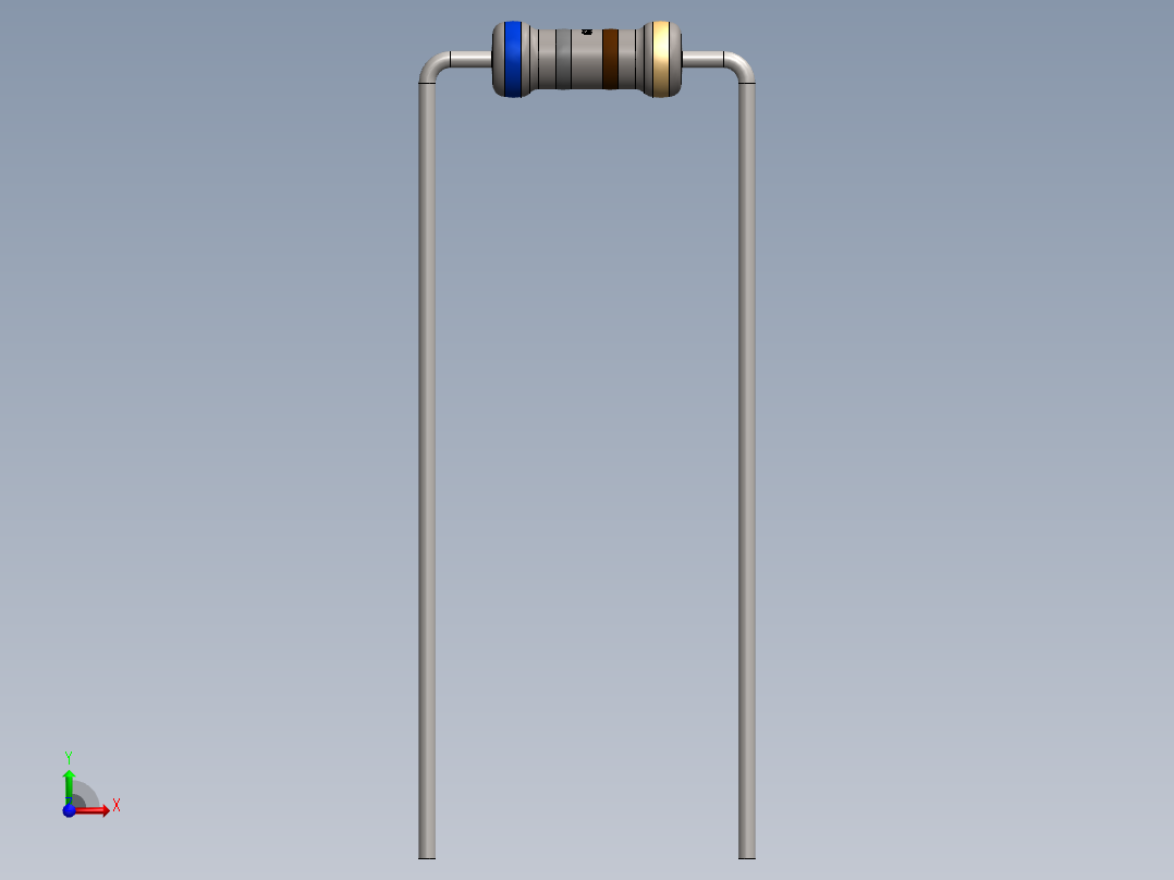 电容器 二极管 电阻器-Resistor 680 Ohm前视图