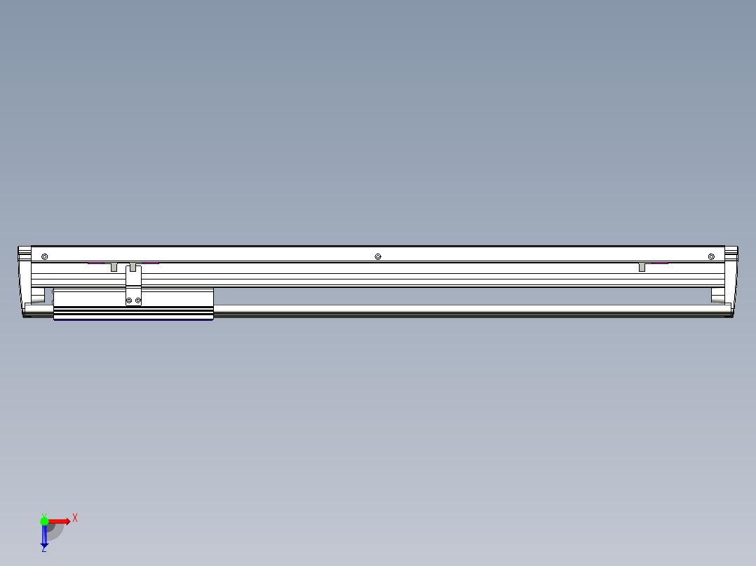 威洛博VL系列3d模型模组VL14S2Y-S550俯视图