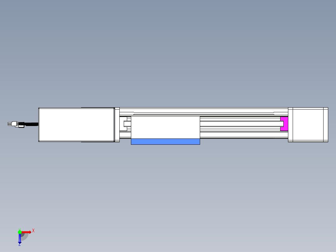 威洛博LB.GB同步带传动--欧规系列GB8-L96-S200-BR-P75俯视图