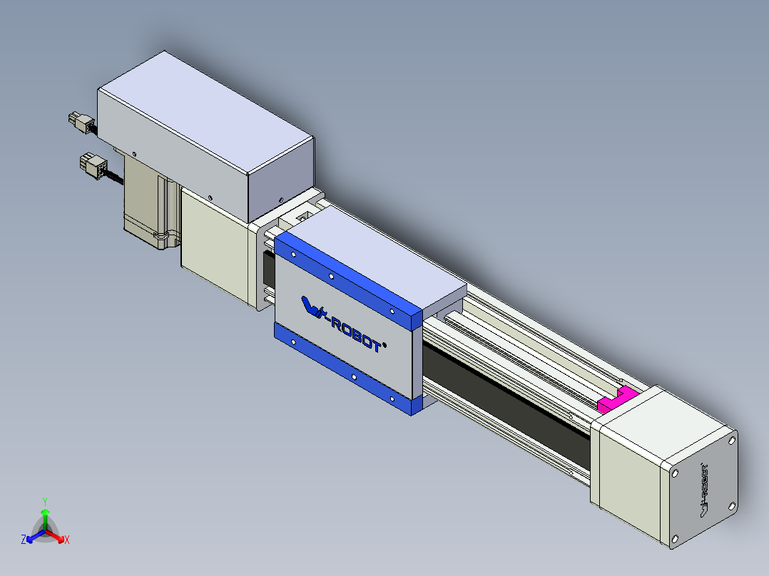 威洛博LB.GB同步带传动--欧规系列GB8-L96-S200-BR-P75正等轴测图
