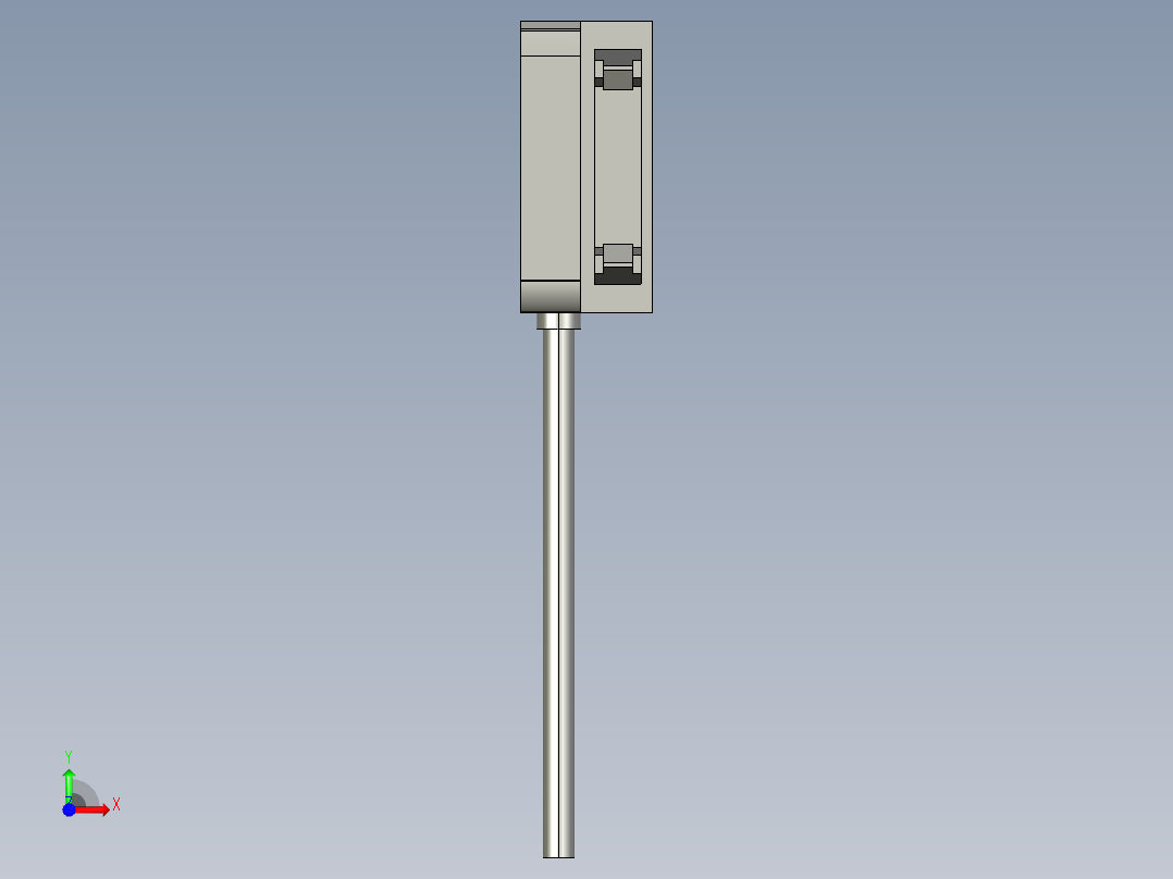 基恩士FS-R0_kc图纸模型前视图
