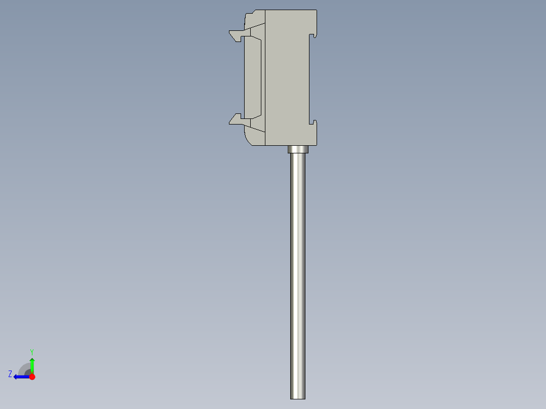 基恩士FS-R0_kc图纸模型右视图