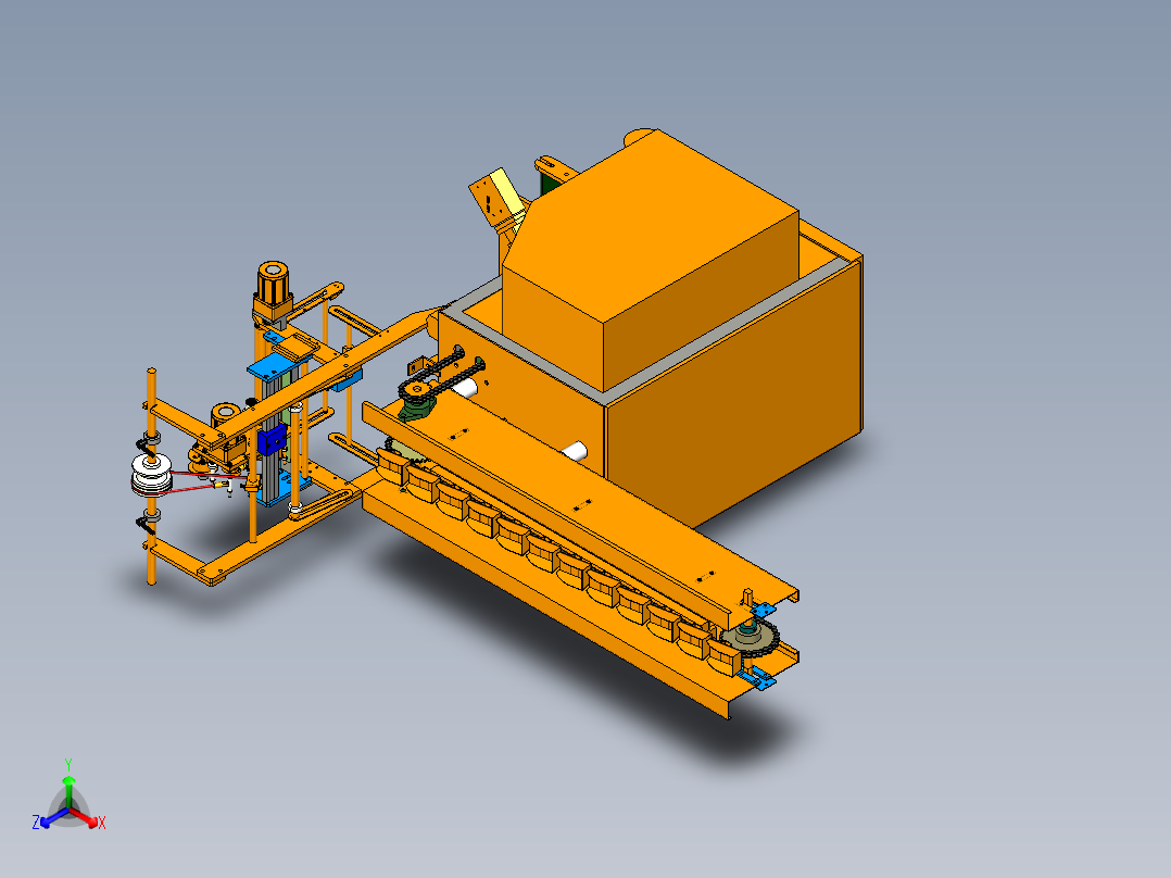 立式包装机模型