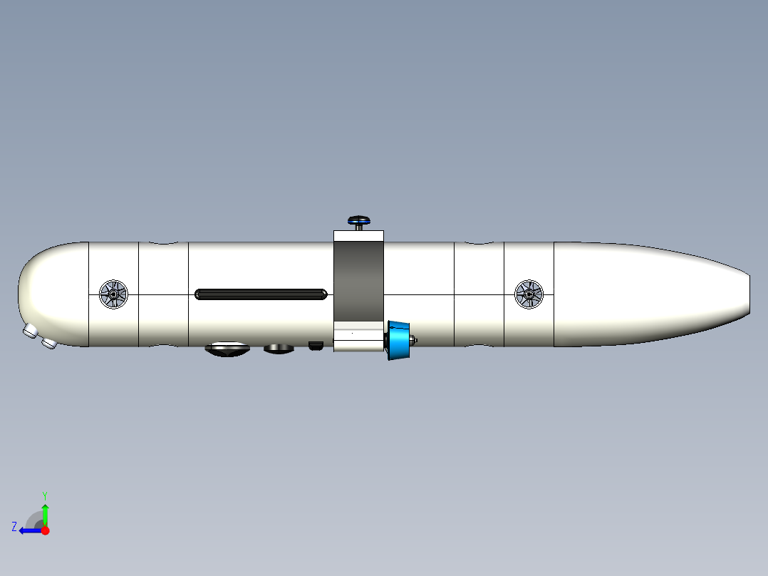 自主水下航行器AUV--igs右视图