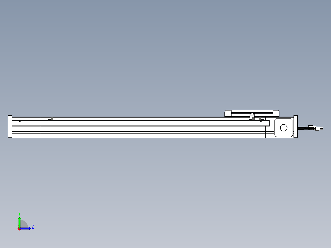 威洛博LB.GB同步带传动--欧规系列LB6A-L130-S600-BL左视图